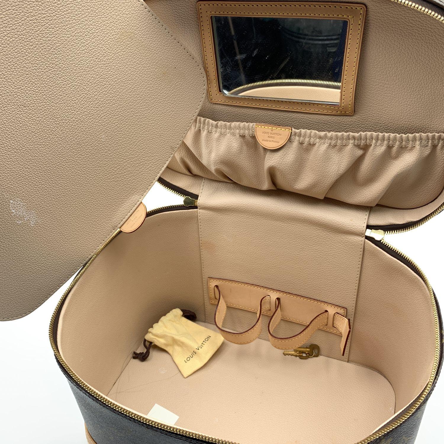 Louis Vuitton Monogram Canvas Nice Train Case Beauty Bag Handbag 7