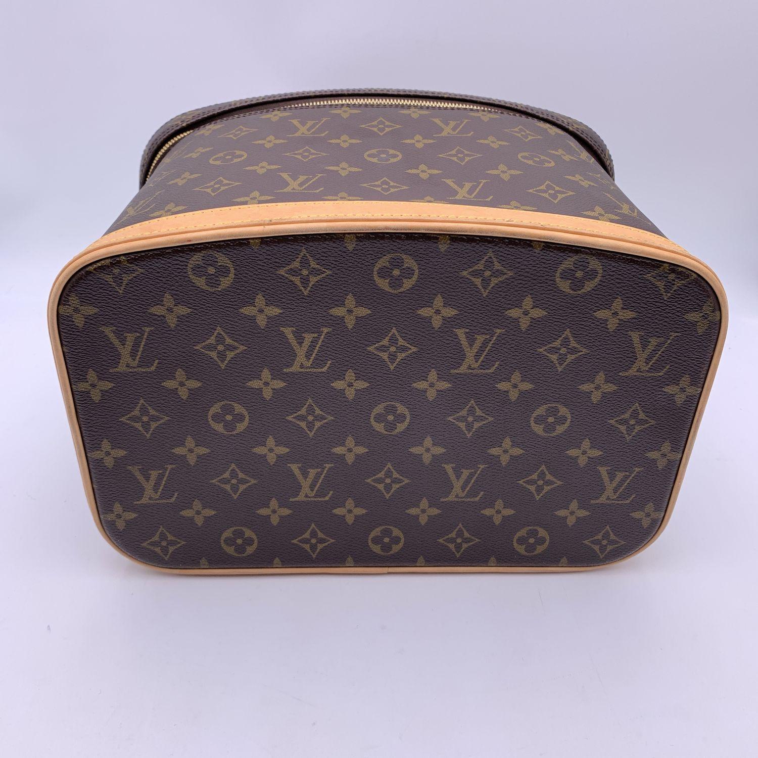 Louis Vuitton Monogram Canvas Nice Train Case Beauty Bag Handbag 1