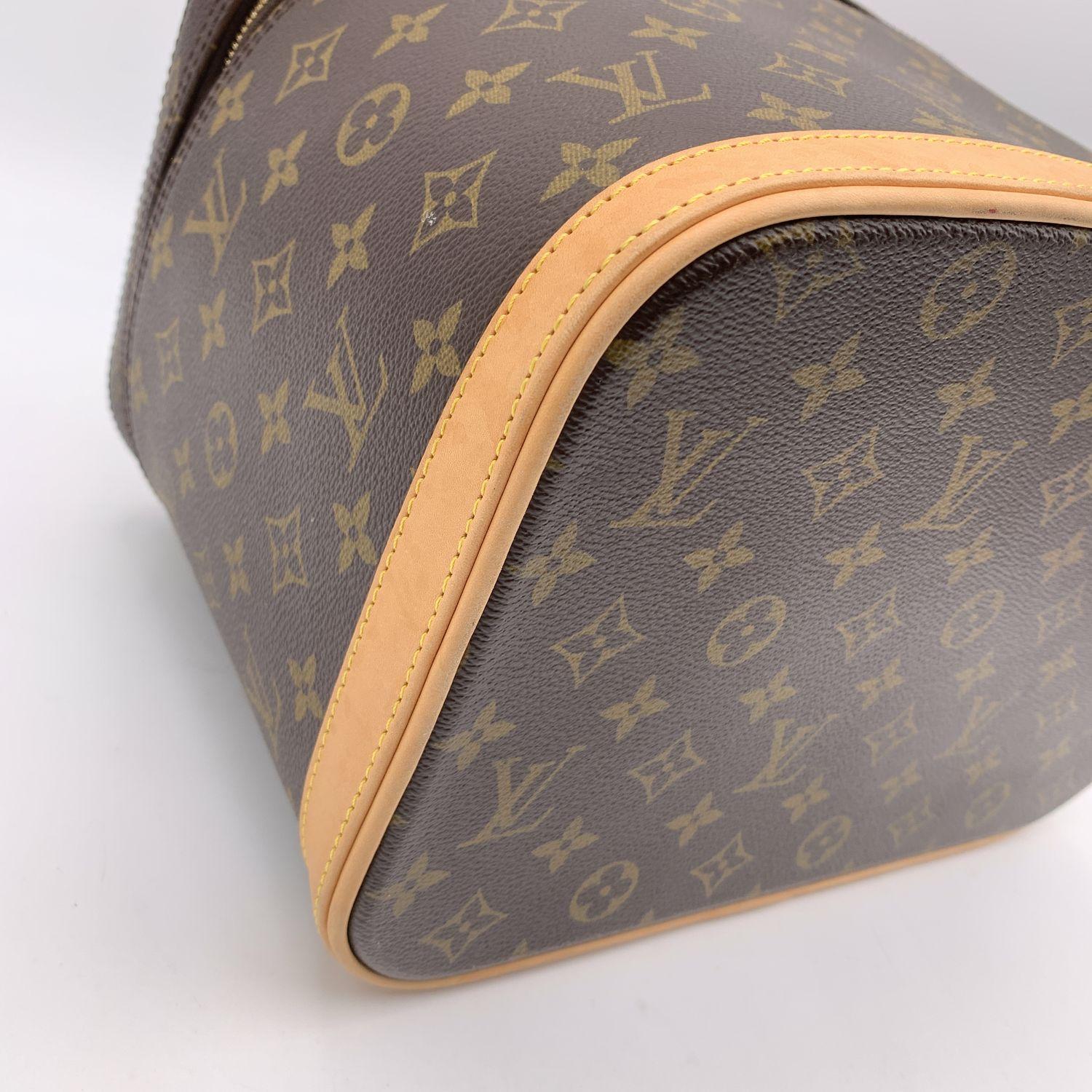 Louis Vuitton Monogram Canvas Nice Train Case Beauty Bag Handbag 2