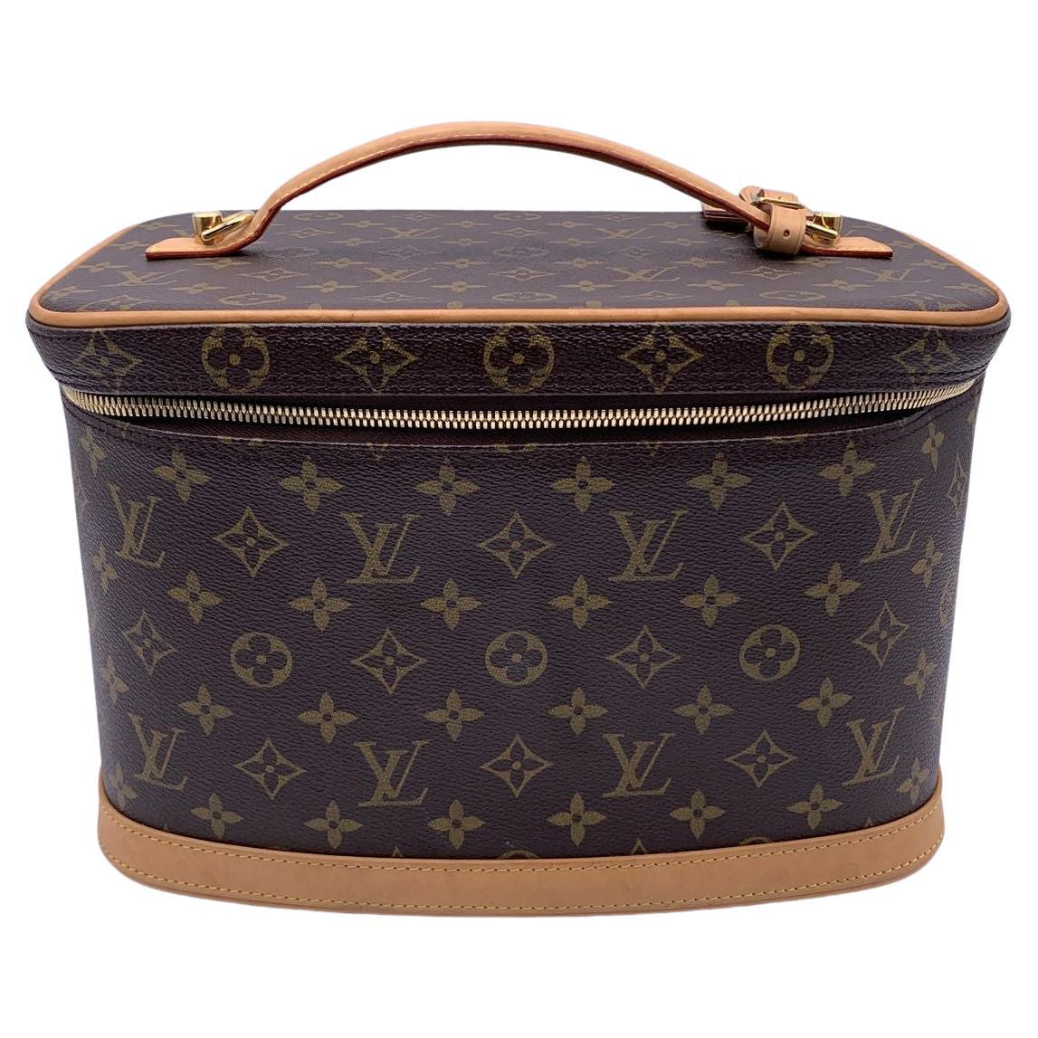 Louis Vuitton Monogram Canvas Nice Train Case Beauty Bag Handbag