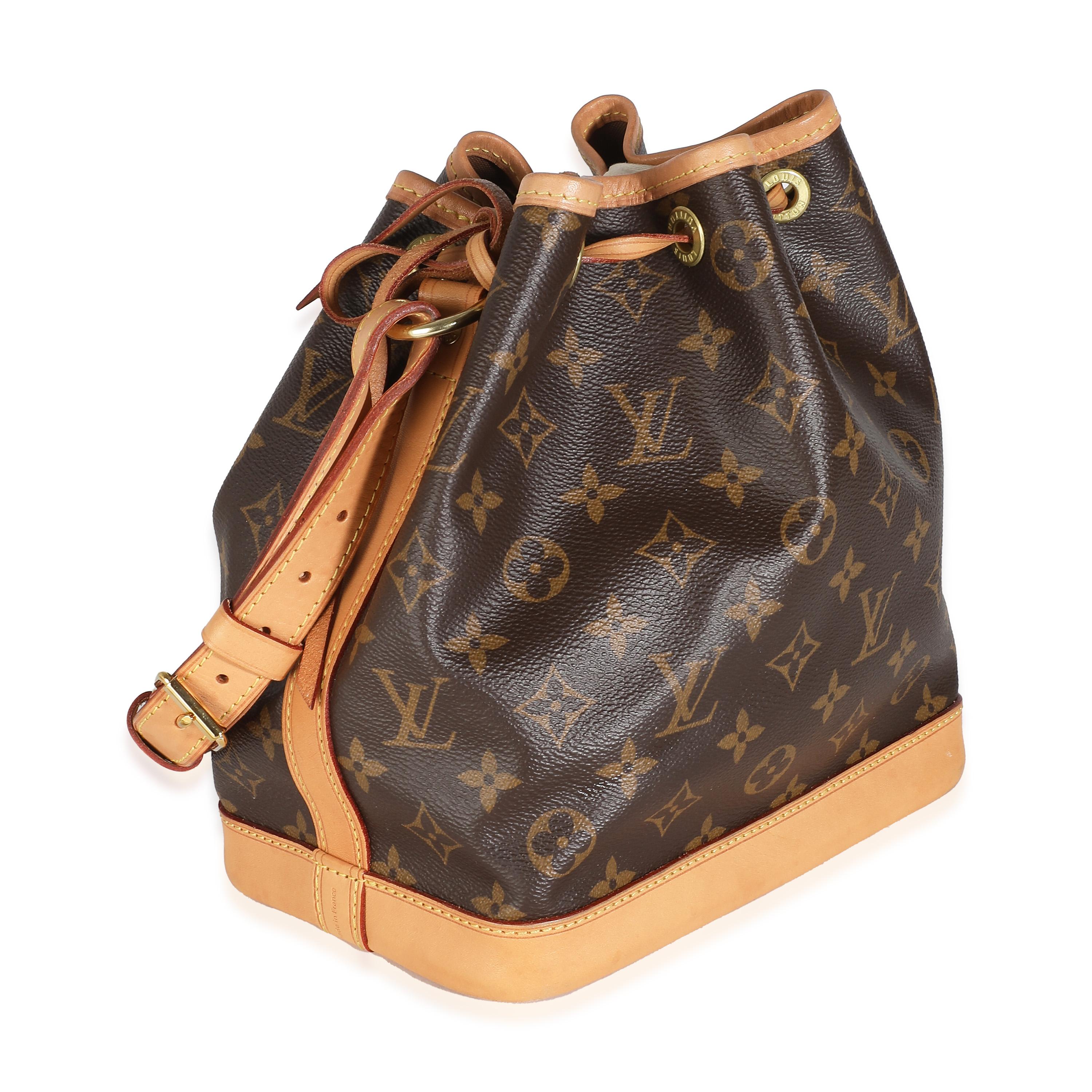 Brown Louis Vuitton Monogram Canvas Noe BB