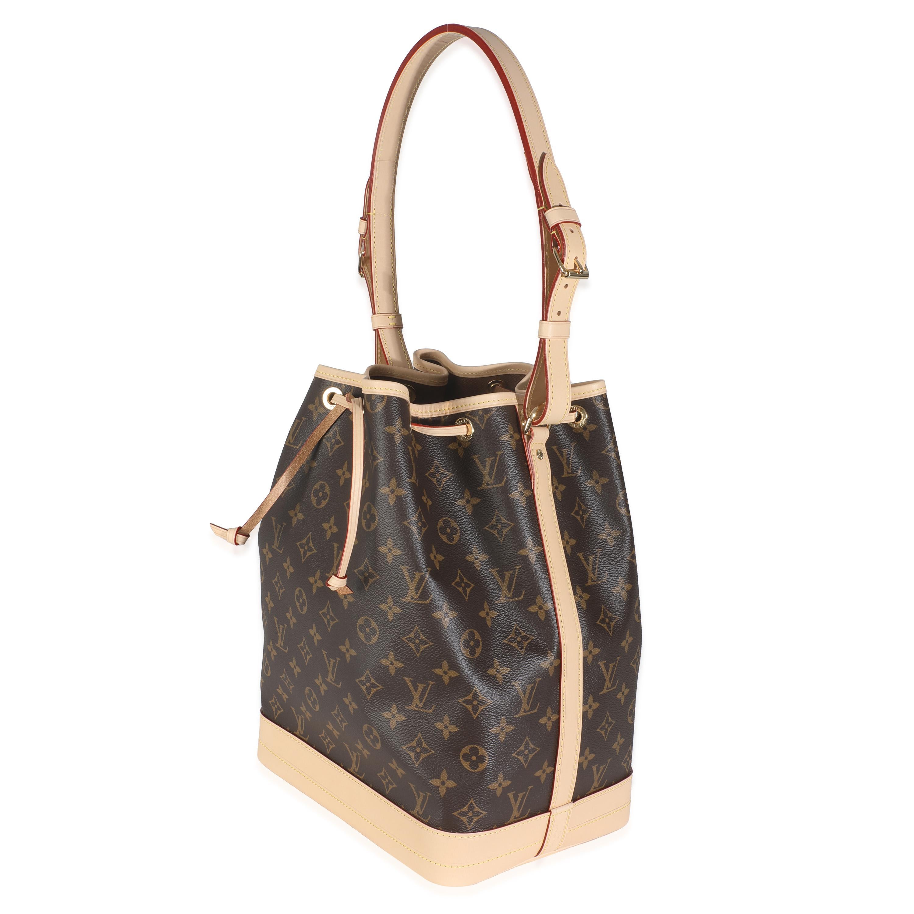 Louis Vuitton Monogram Segeltuch Noe NM (Braun) im Angebot