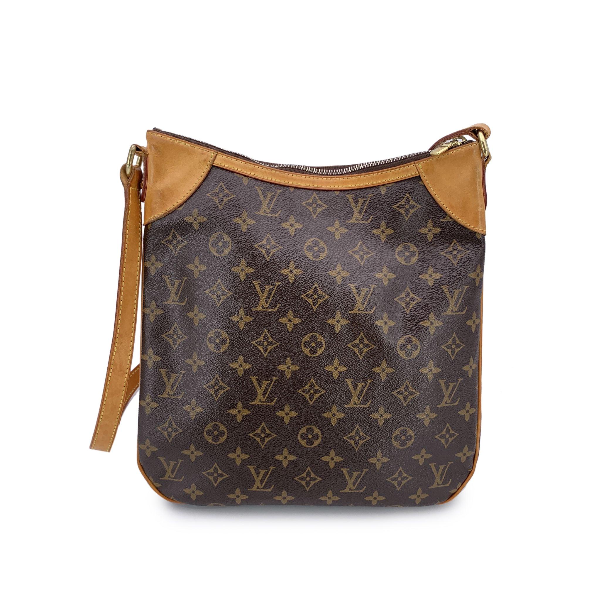 Black Louis Vuitton Monogram Canvas Odeon MM Shoulder Bag For Sale