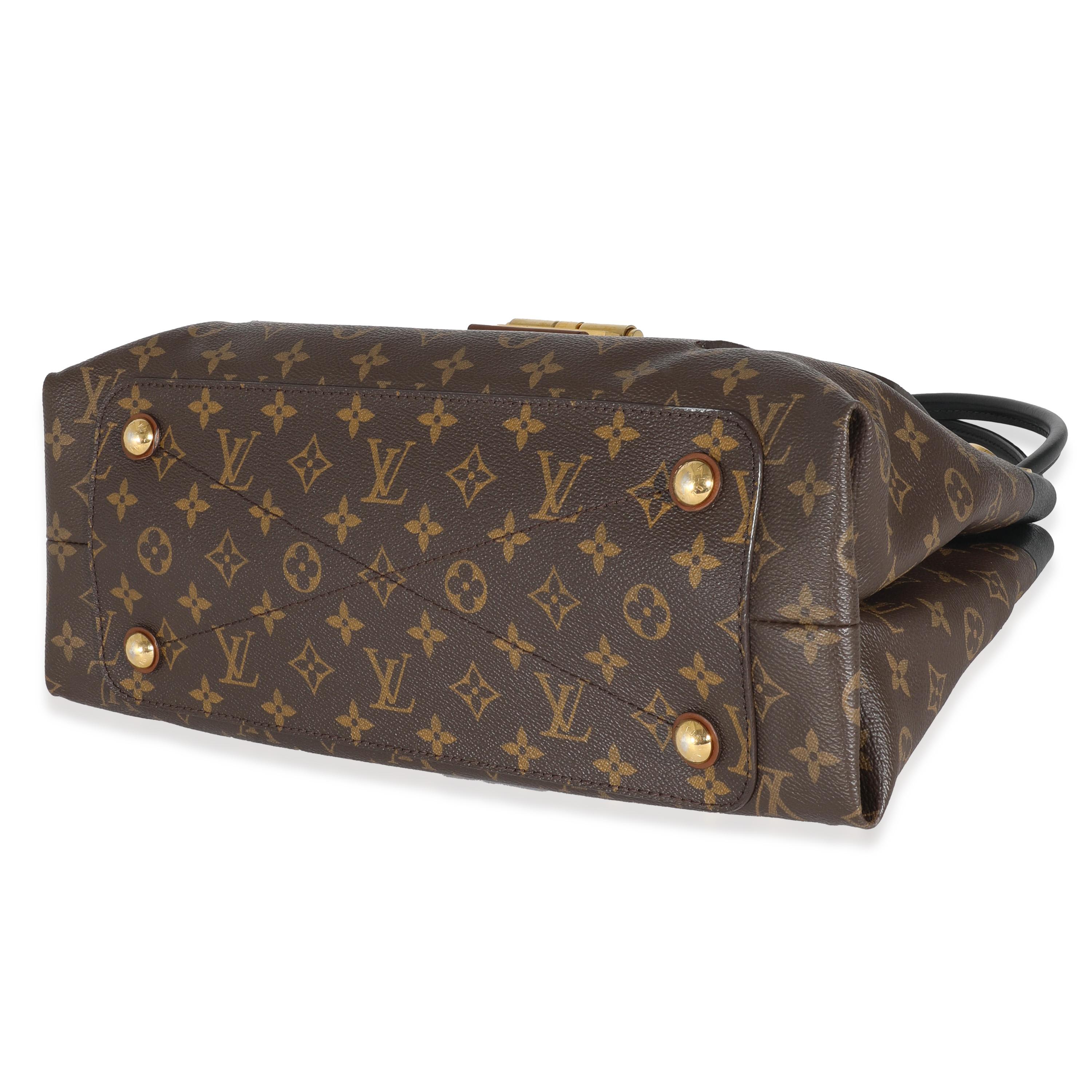 Nero Louis Vuitton Monogram Tela Olympe Tote in vendita