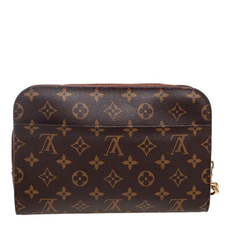 Louis Vuitton - Authenticated Orsay Clutch Bag - Leather Brown for Women, Good Condition