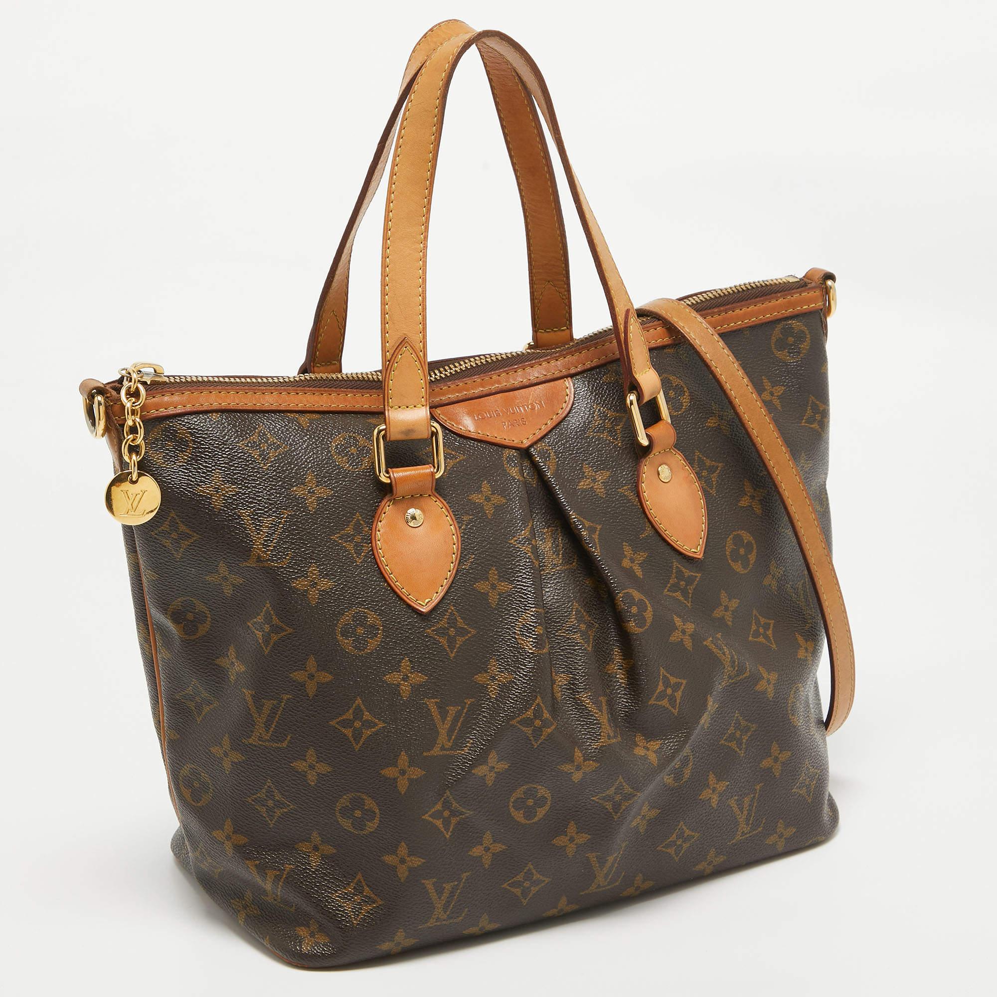 Black Louis Vuitton Monogram Canvas Palermo PM Bag For Sale