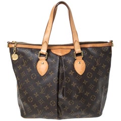 Sac Palermo PM Louis Vuitton en toile avec monogramme