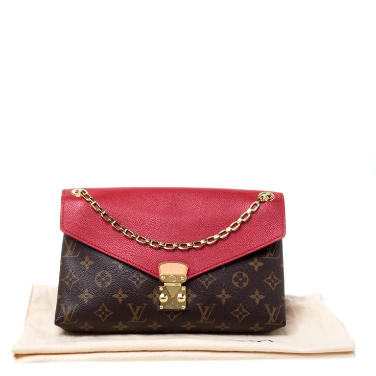 Louis Vuitton Monogram Canvas And Leather Pallas Chain Bag at 1stDibs