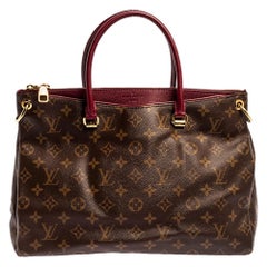 Louis Vuitton Monogramm Segeltuch Pallas MM Tasche