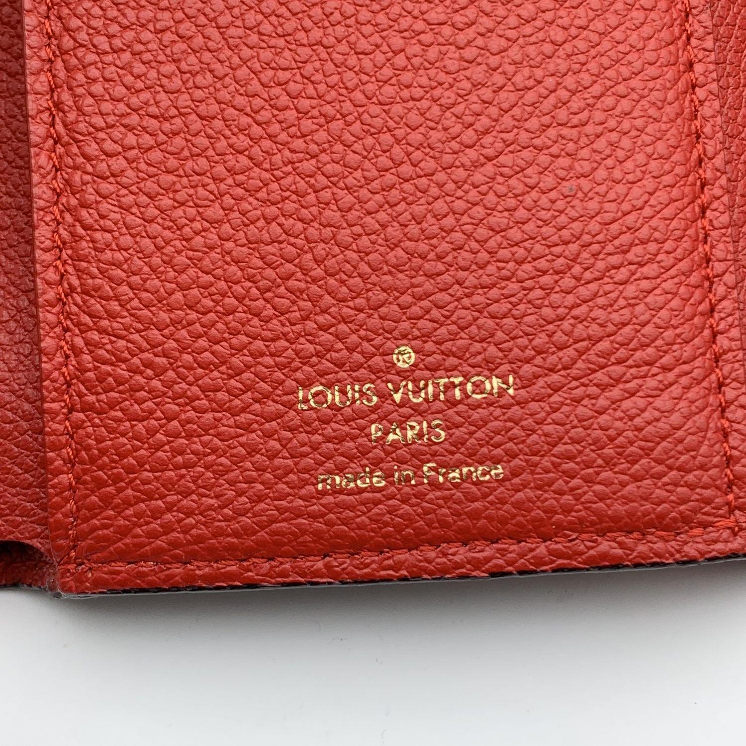 Louis Vuitton Monogram Canvas Pallas NM CompactWallet Red Flap 2