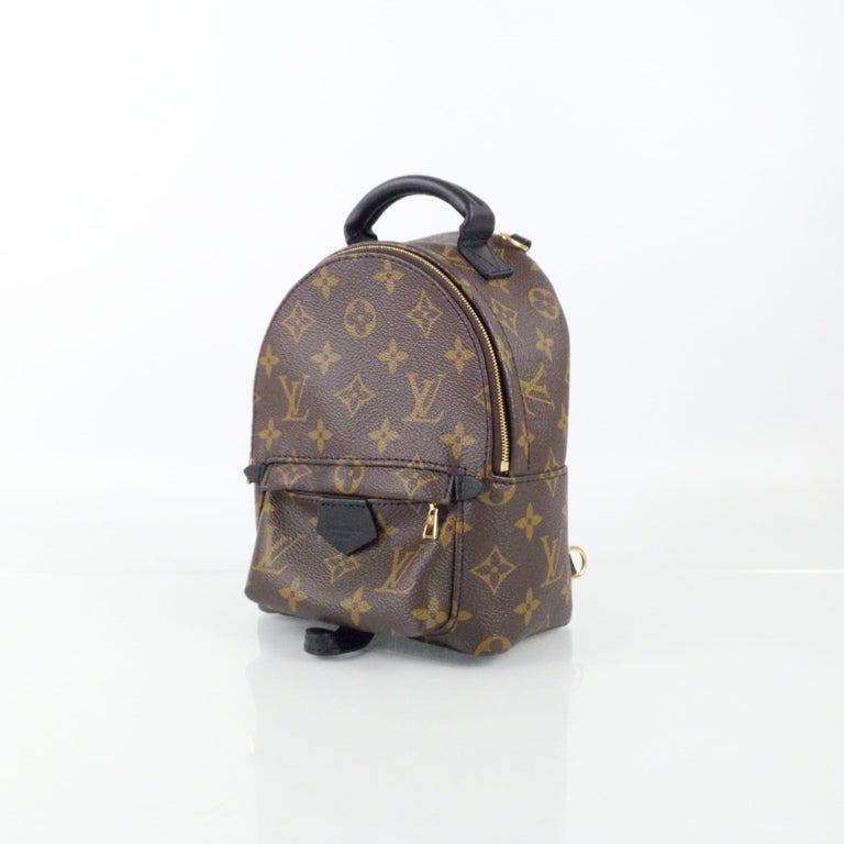 Black Louis Vuitton Monogram Canvas Palm Springs Mini Backpack For Sale