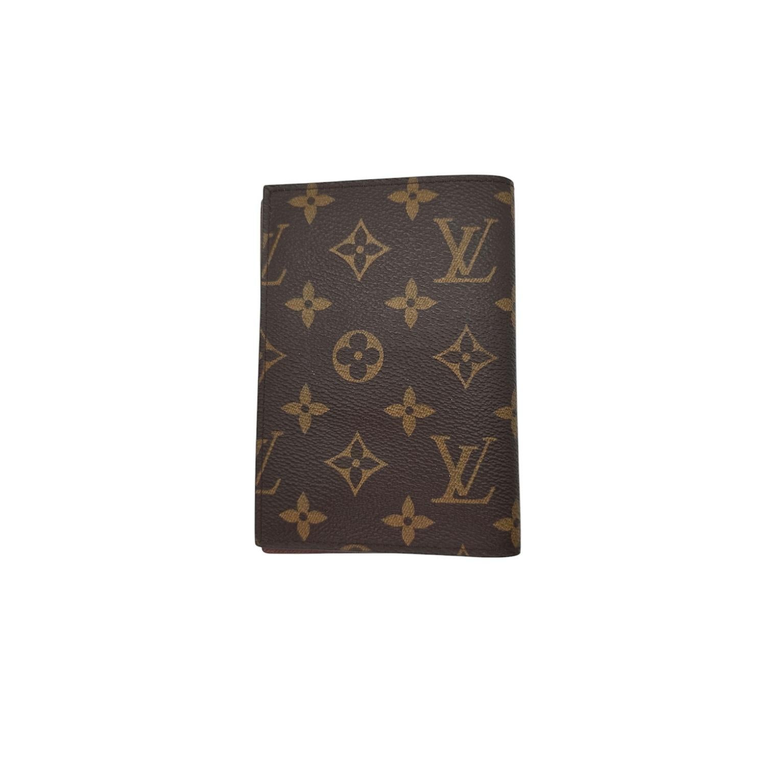 Funda de pasaporte de lona con monograma Louis Vuitton Negro en venta