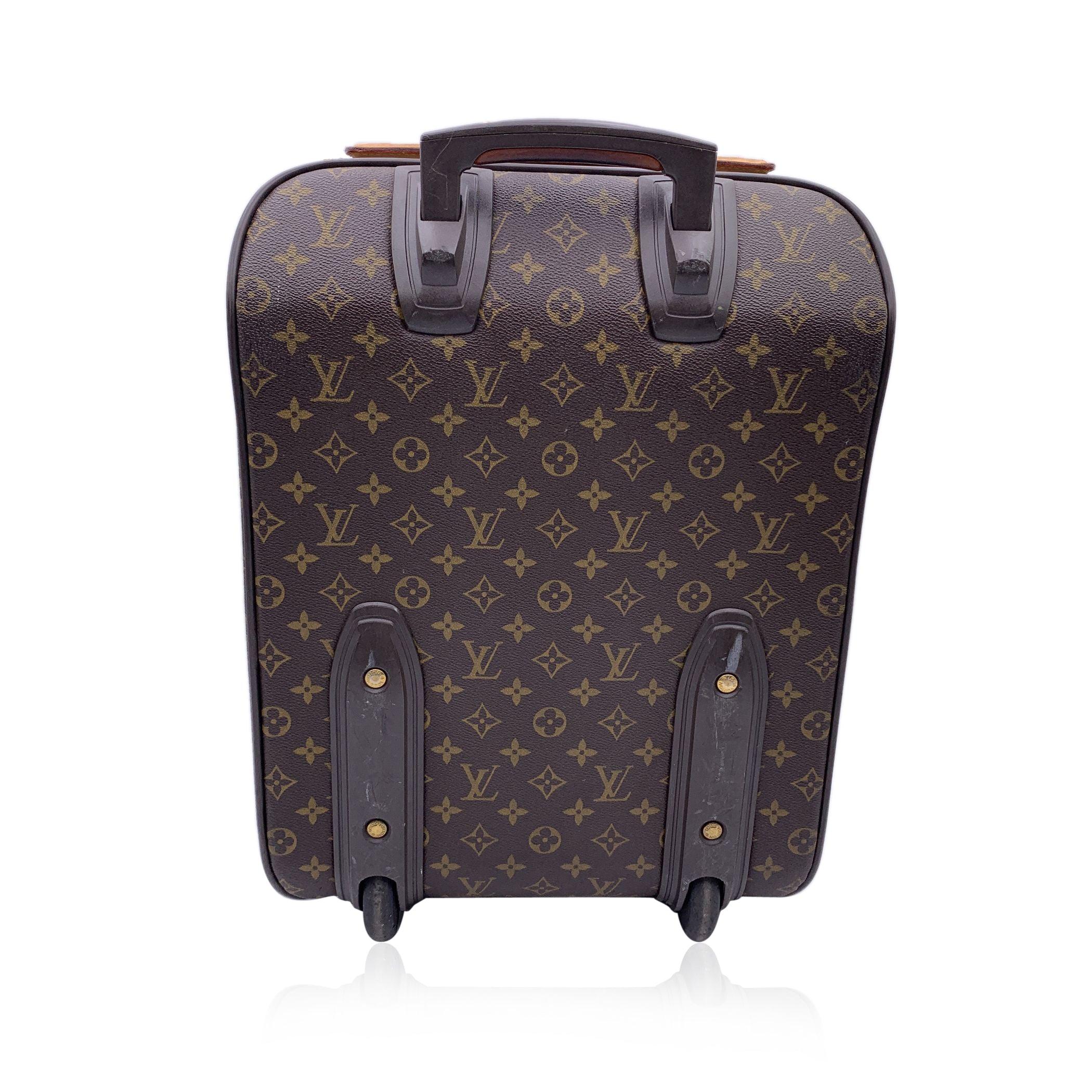 Black Louis Vuitton Monogram Canvas Pegase 45 Rolling Luggage Trolley