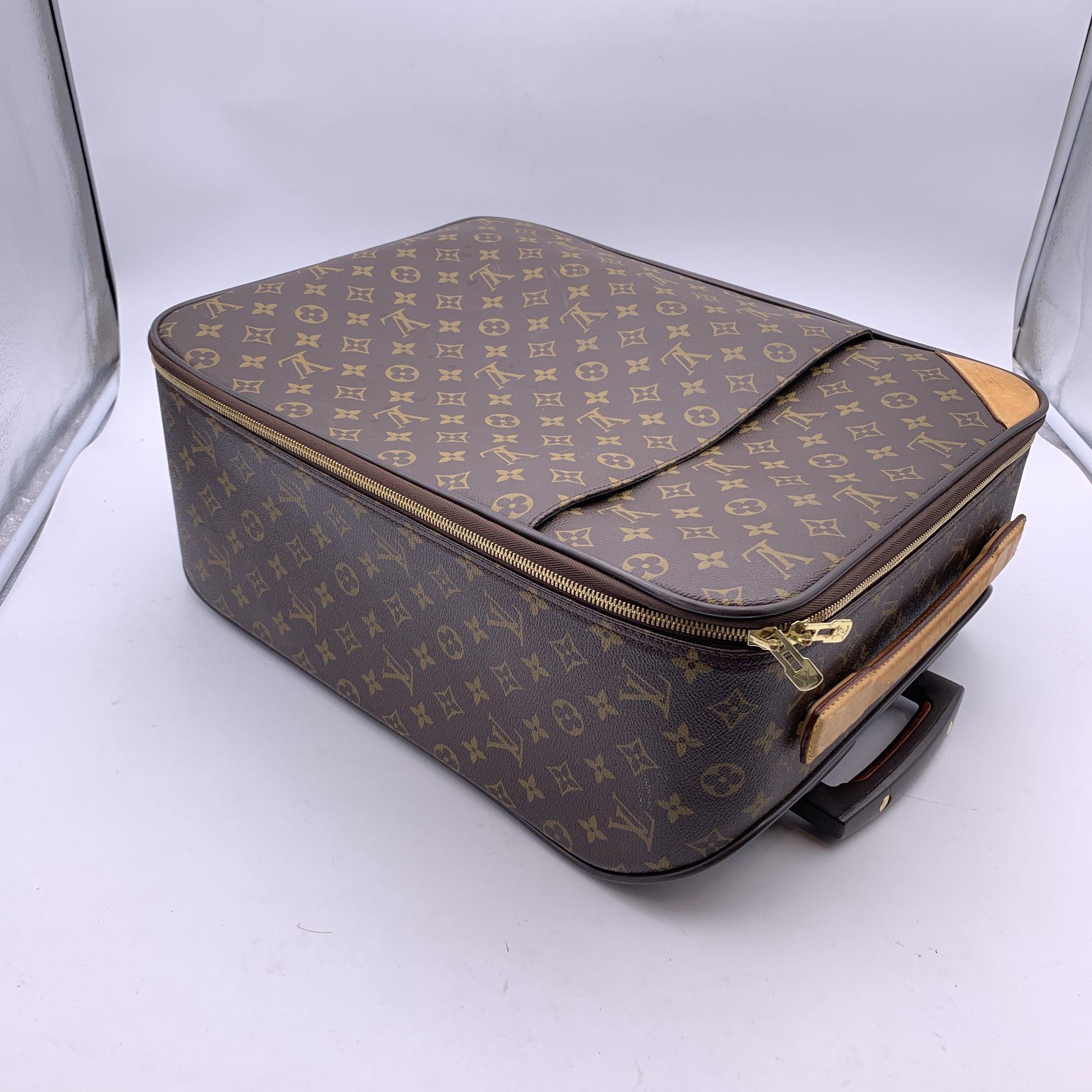 Women's or Men's Louis Vuitton Monogram Canvas Pegase 45 Rolling Luggage Trolley