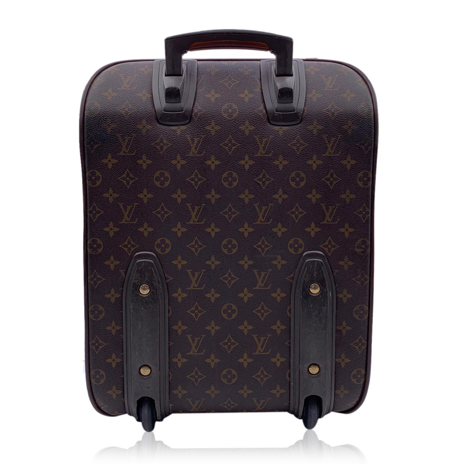 Black Louis Vuitton Monogram Canvas Pegase 50 Rolling Suitcase