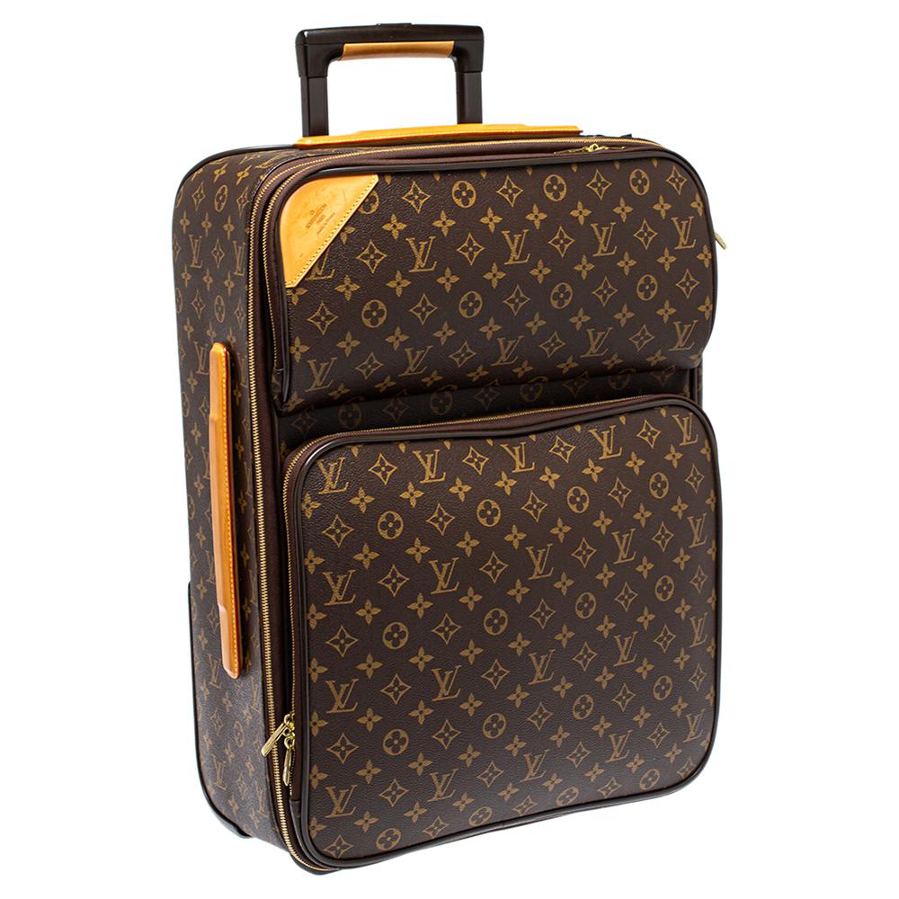 Louis Vuitton Monogram Canvas Pegase 55 Luggage In Good Condition In Dubai, Al Qouz 2