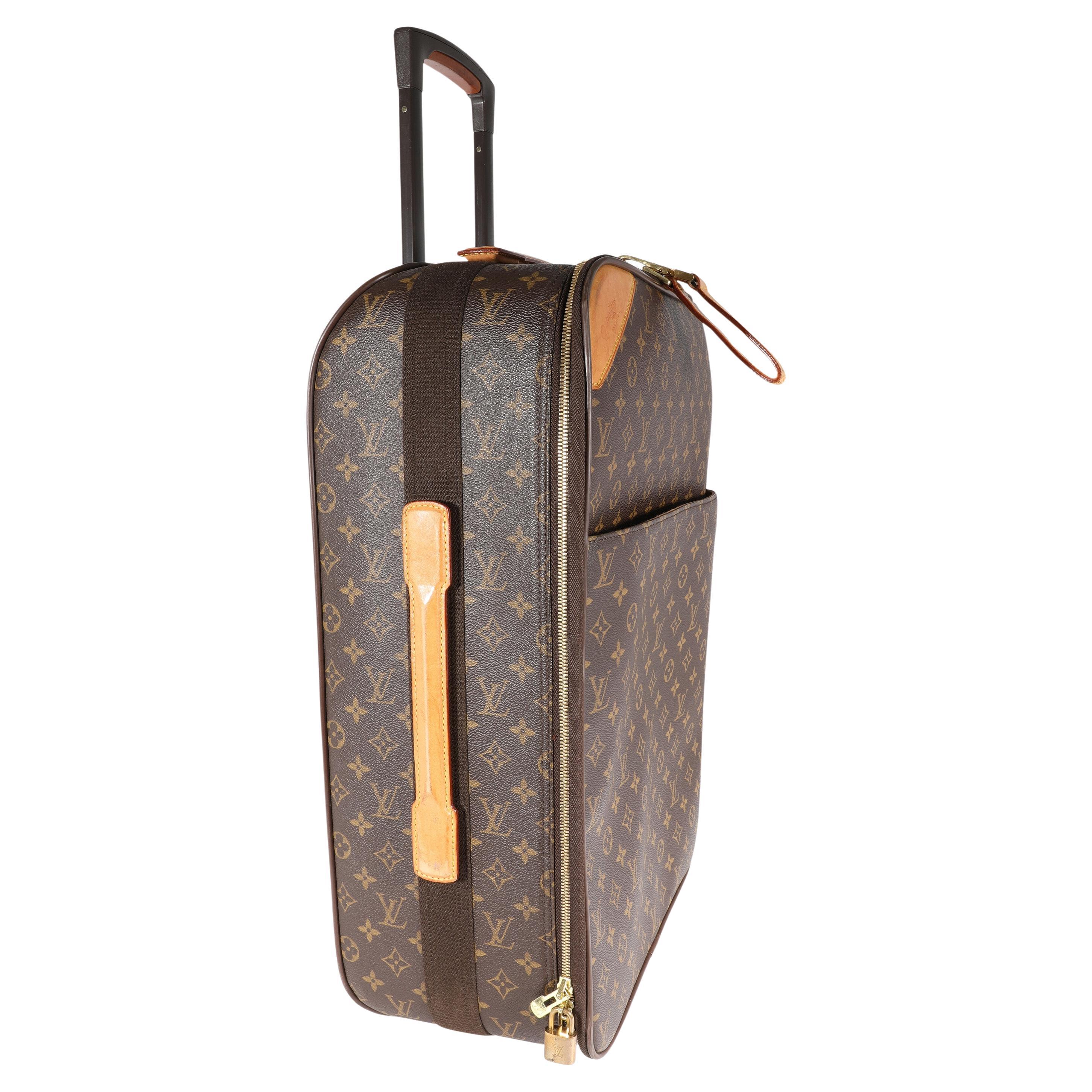 Louis Vuitton Damier Ebene Keepall Bandouliere 55 Duffle Bag with Strap 99lk729s