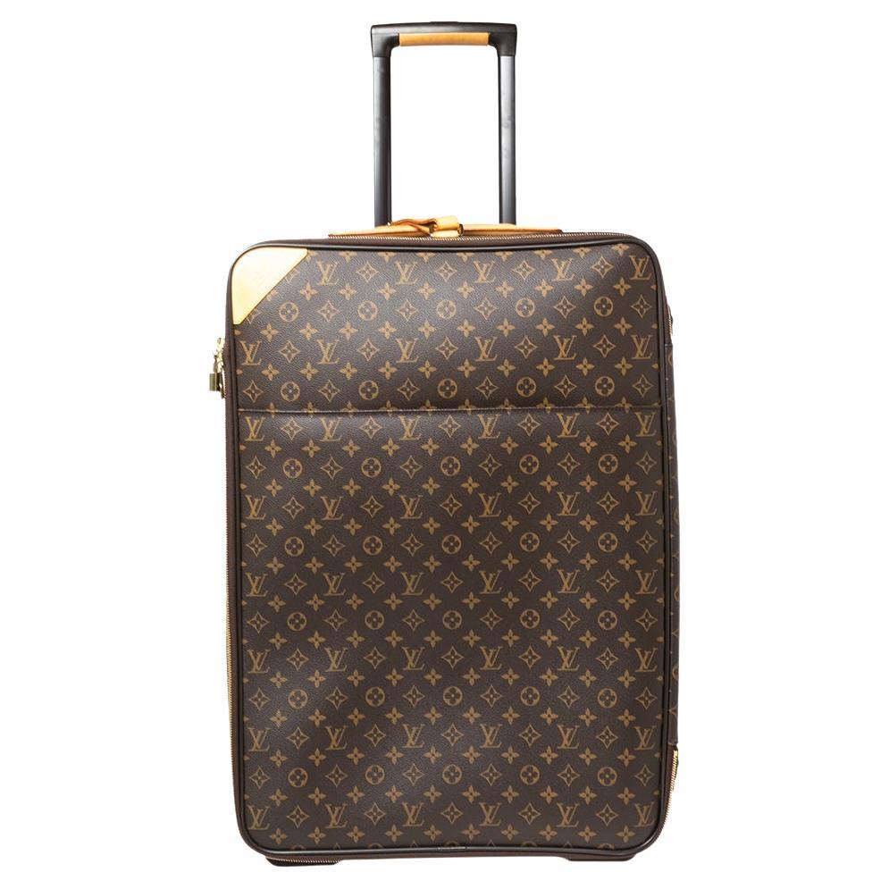 Louis Vuitton 872334 Monogram Pegase 60 Rolling Luggage Trolley Suitcase  Brown Coated Canvas Weekend/Travel Bag, Louis Vuitton