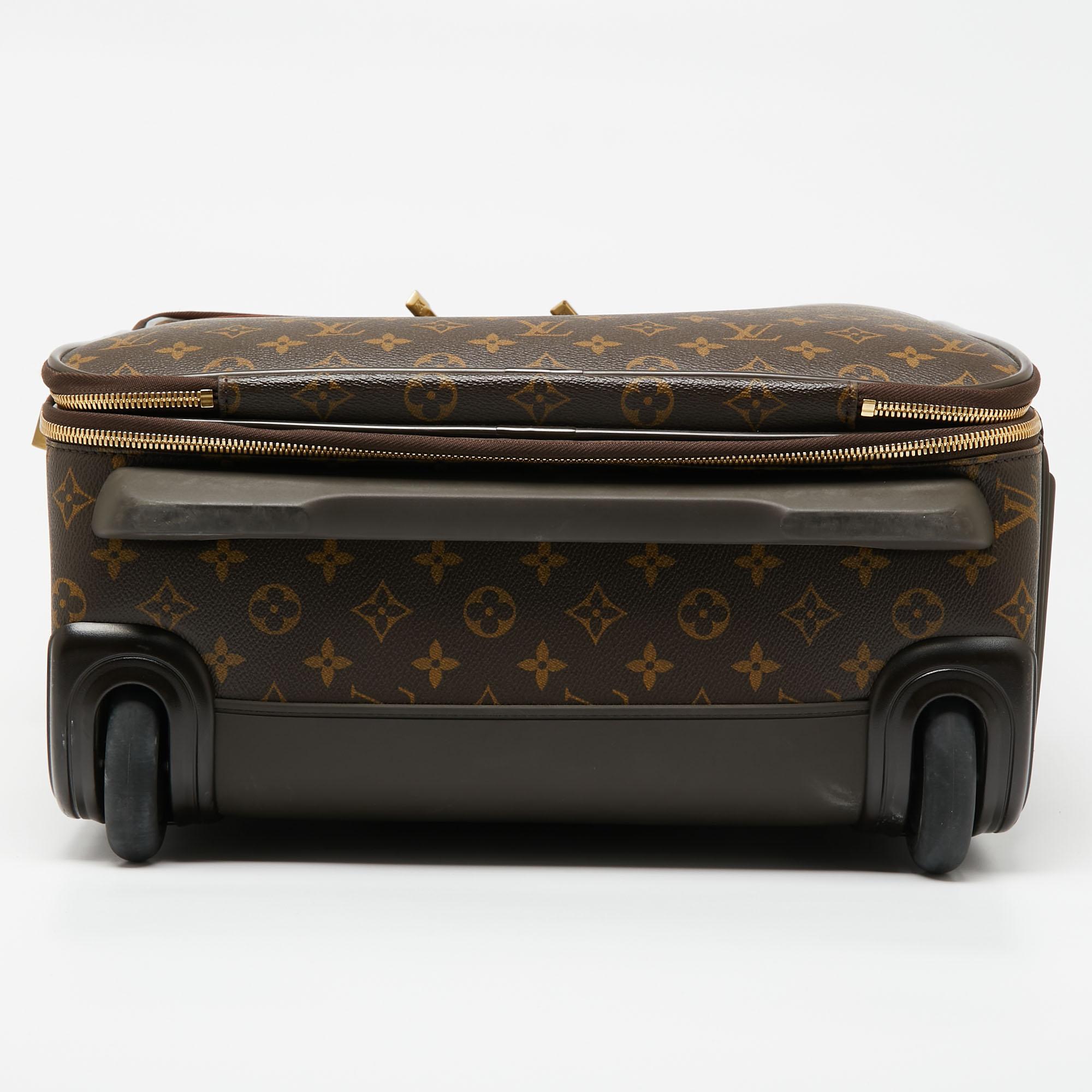 Louis Vuitton Monogram Canvas Pegase Legere 55 Luggage In Good Condition In Dubai, Al Qouz 2