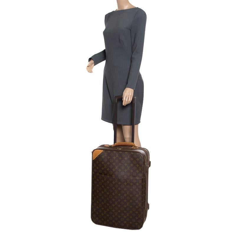 Black Louis Vuitton Monogram Canvas Pegase Light 55 Luggage