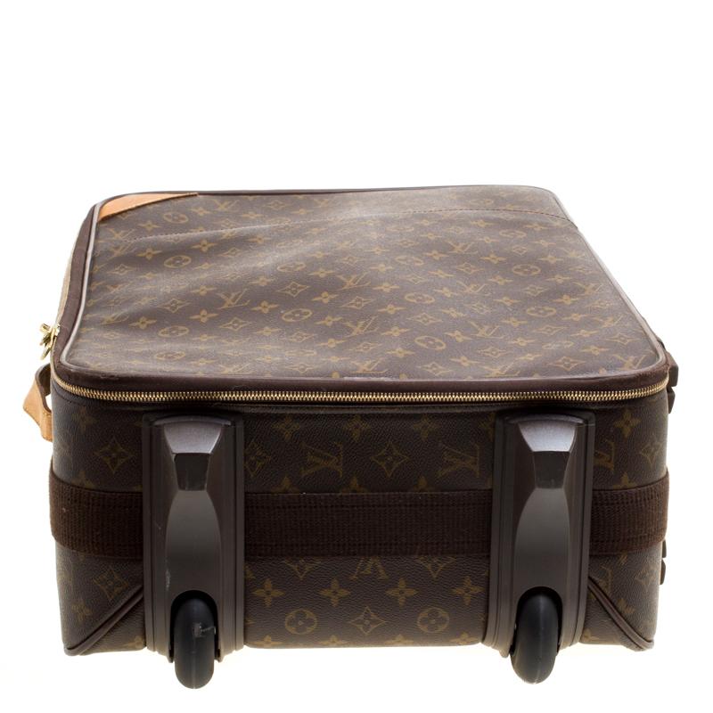 Women's Louis Vuitton Monogram Canvas Pegase Light 55 Luggage