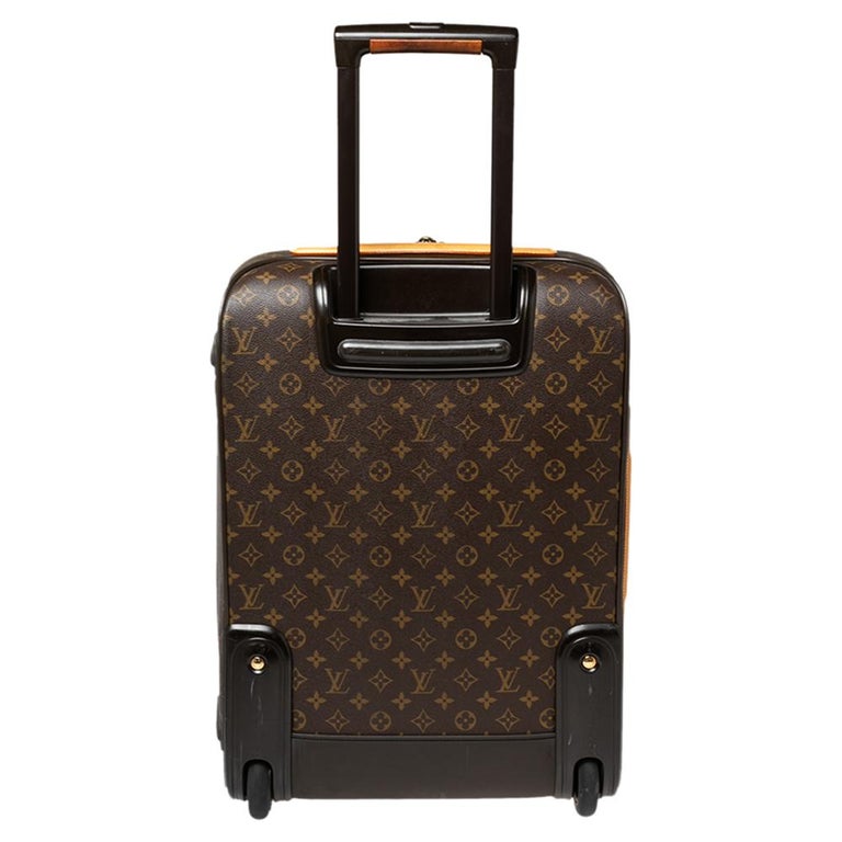 Louis Vuitton Monogram Canvas Leather Pegase 70 cm Luggage at 1stDibs