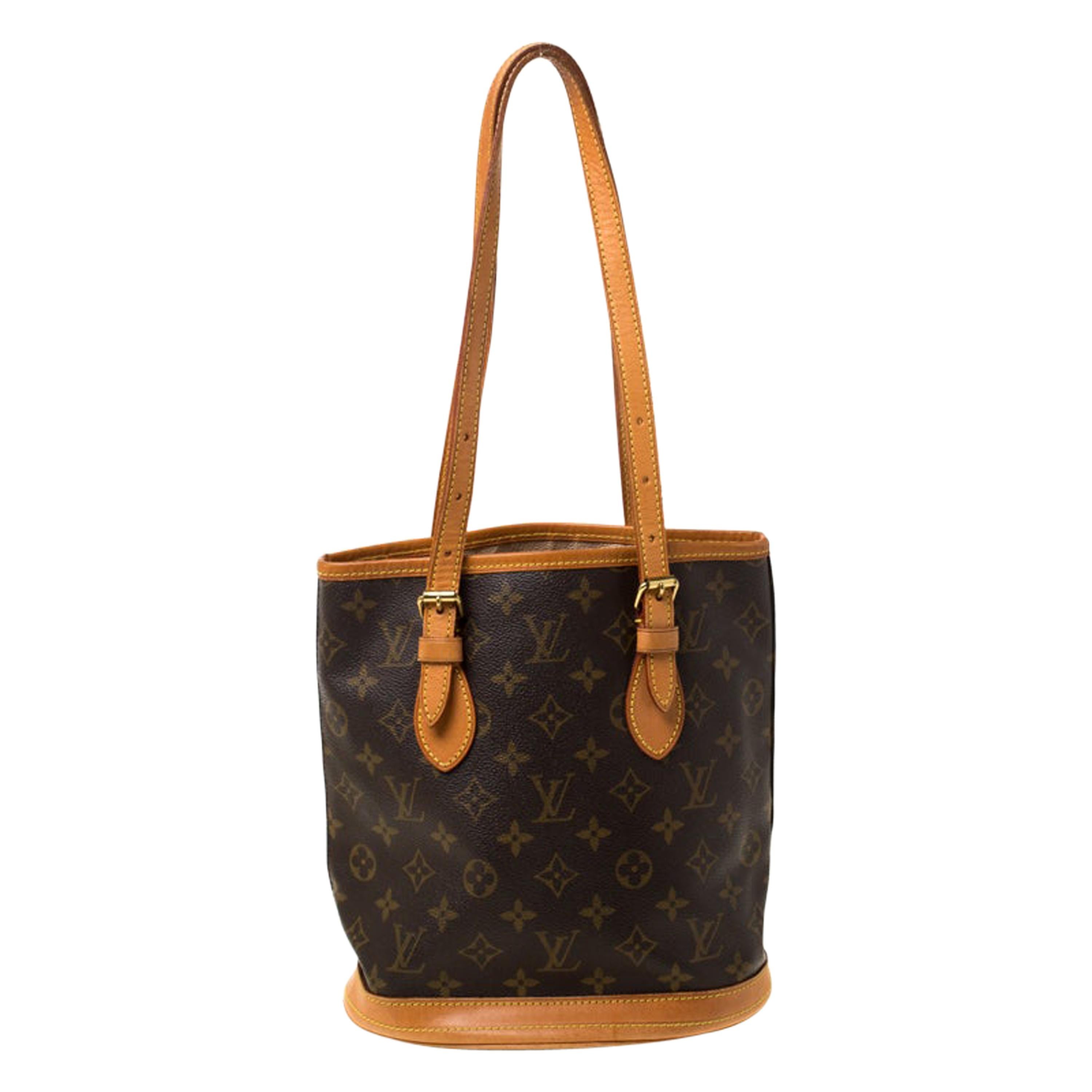 Louis Vuitton Monogram Canvas Petit Bucket Bag