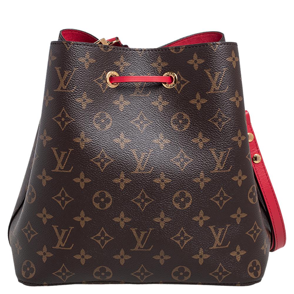 Created in 1932 by Louis Vuitton to carry bottles of Champagne, the iconic Noe now serves as a stylish daytime handbag. Crafted from monogram-coated canvas, the bag exudes just the right amount of sophistication. It has a single shoulder strap and a