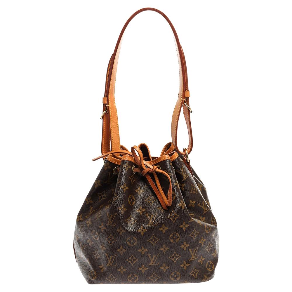 Louis Vuitton Monogramm Canvas Petit Noe Tasche
