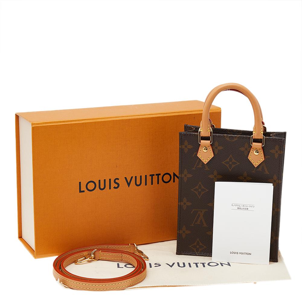 Louis Vuitton Monogram Canvas Petit Sac Plat Bag 4