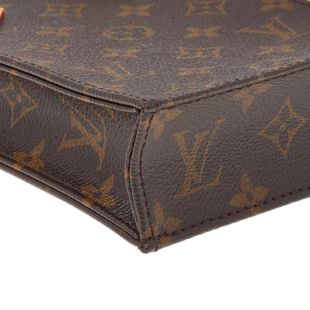Black Louis Vuitton Monogram Canvas Petit Sac Plat Bag
