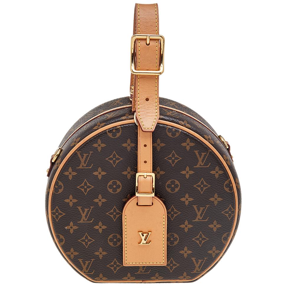 Louis Vuitton Monogram Canvas Petite Boite Chapeau Bag In Good Condition In Dubai, Al Qouz 2