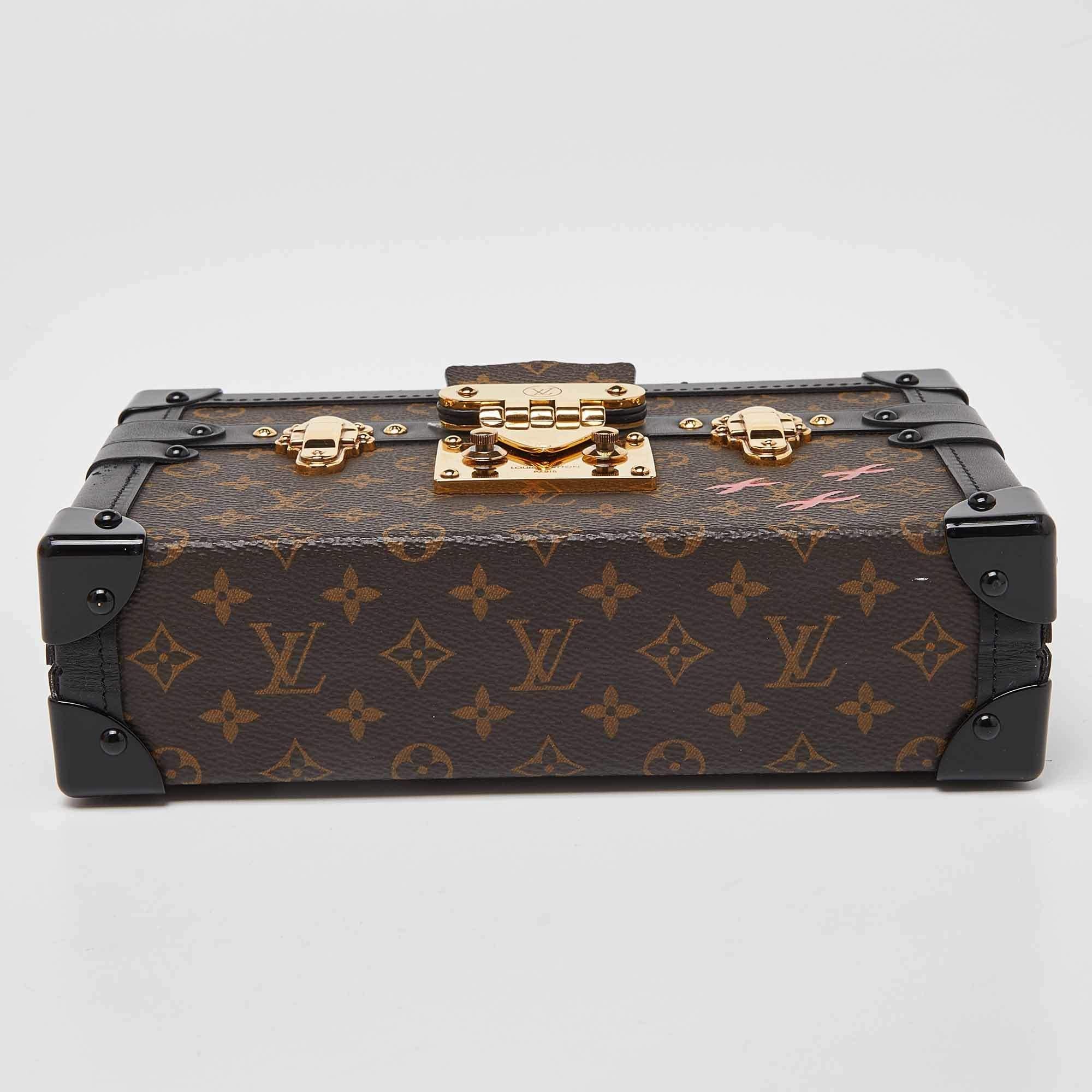 Louis Vuitton Monogram Canvas Petite Malle Bag For Sale 1