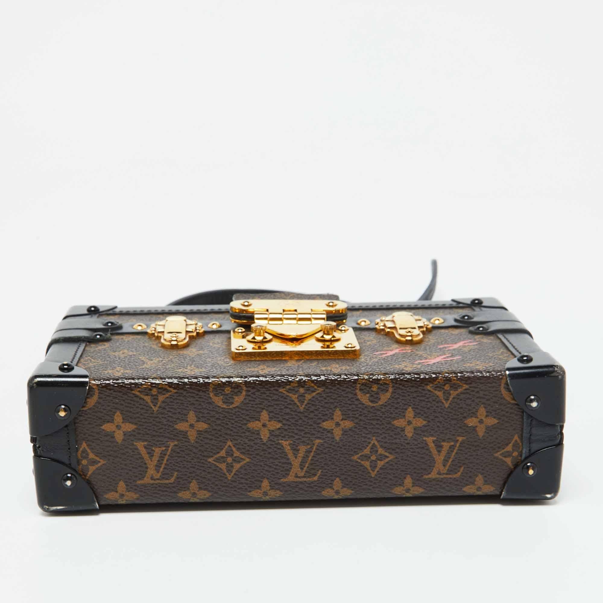 Louis Vuitton - Sac à main en toile Monogram Petite Malle 2
