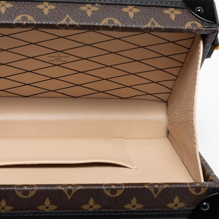 Louis Vuitton Monogram Canvas Petite Malle Bag For Sale 4