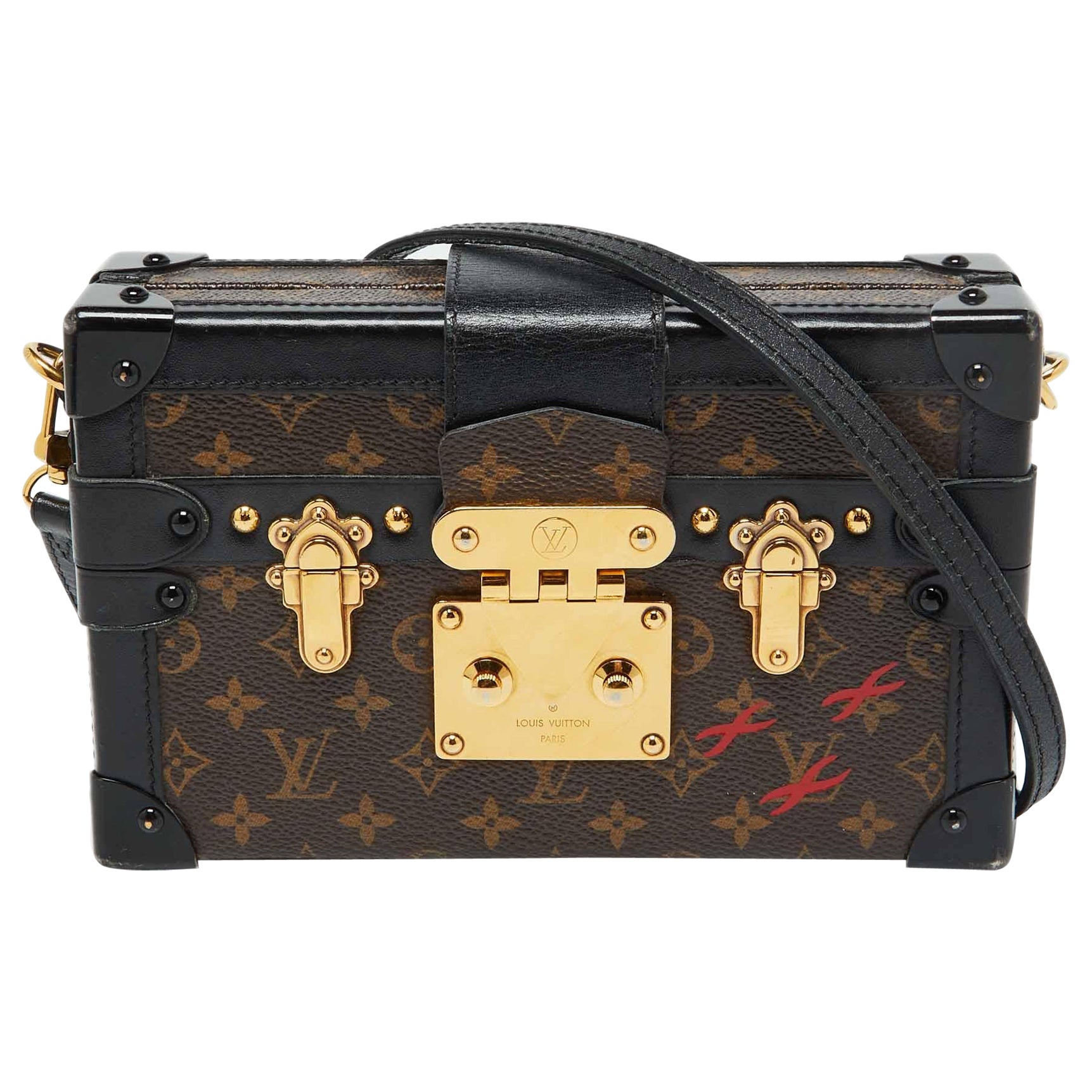 Louis Vuitton - Sac à main en toile Monogram Petite Malle