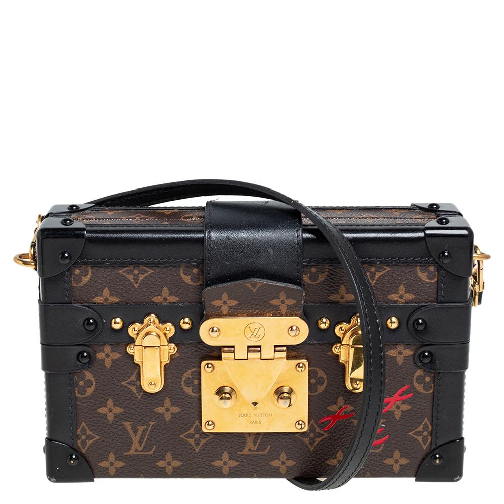 LOUIS VUITTON Limited Edition Monogram Canvas Petite Malle Bag For Sale at  1stDibs