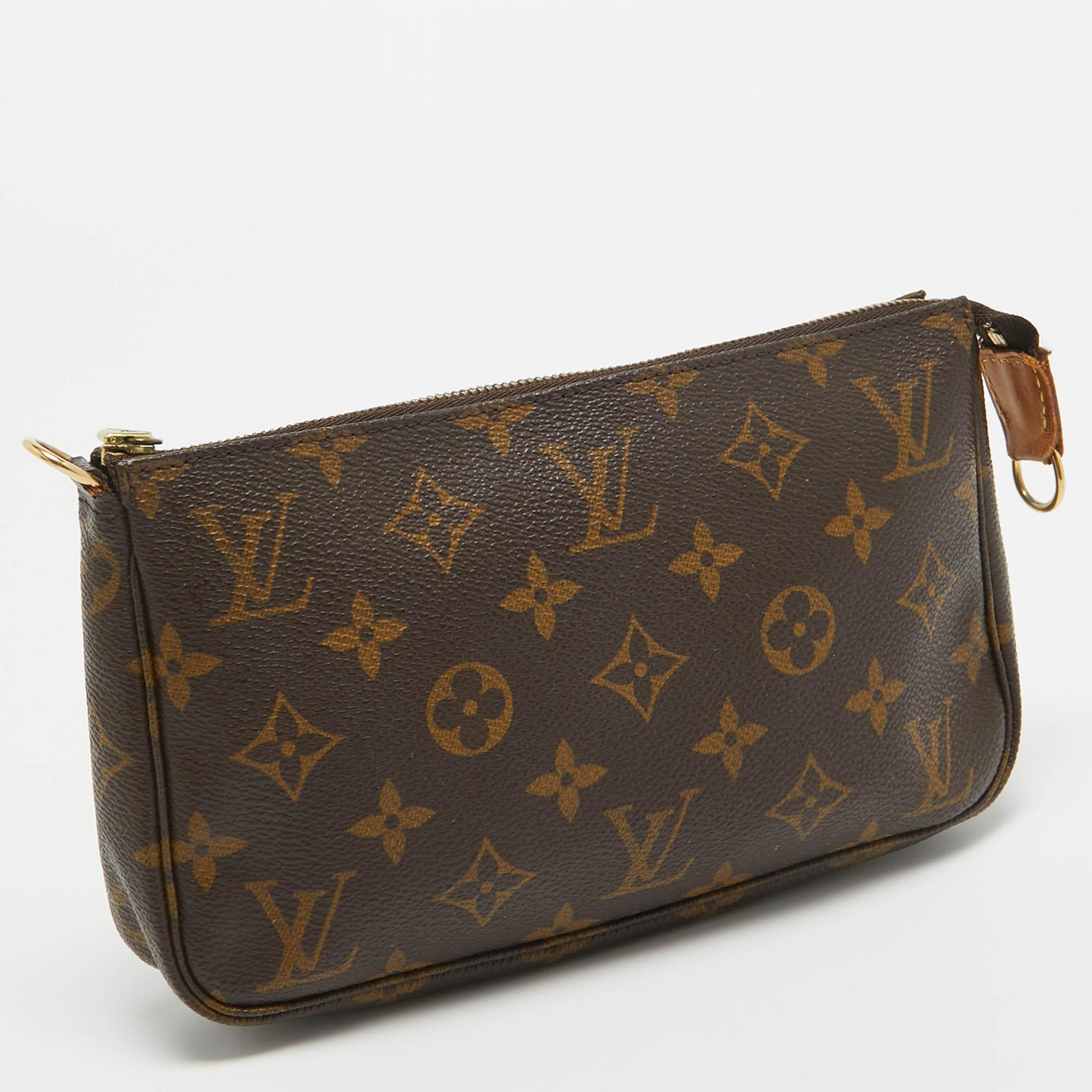Black Louis Vuitton Monogram Canvas Pochette Accessoires