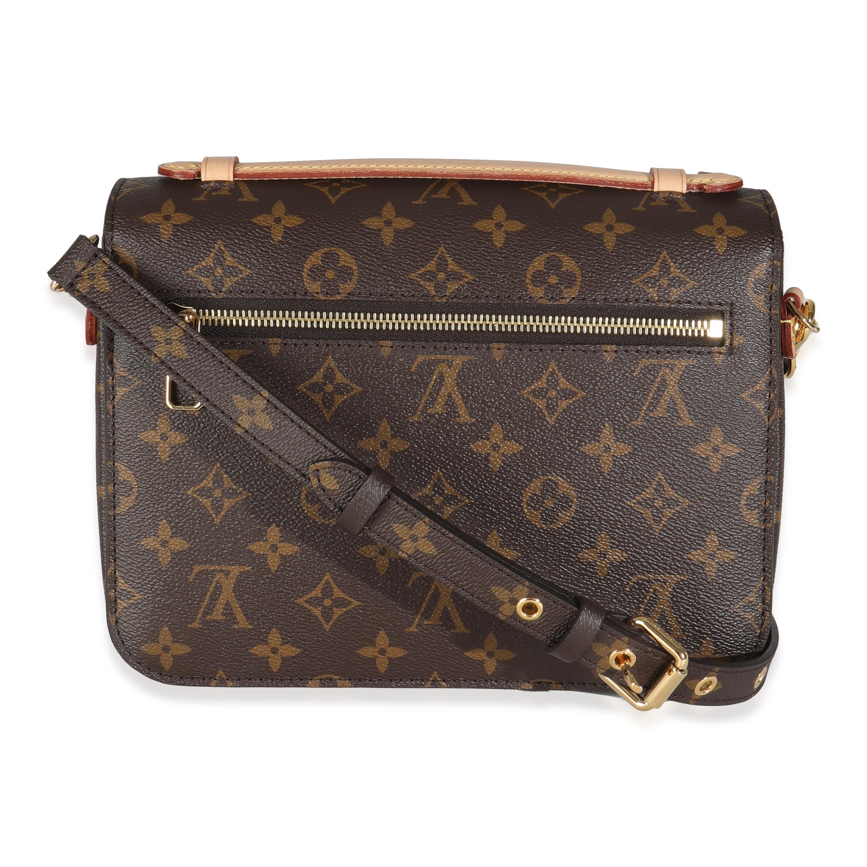 Listing Title: Louis Vuitton Monogram Canvas Pochette Metis
SKU: 144861
MSRP: 2620.00 USD
Condition: Pre-owned 
Handbag Condition: Excellent
Condition Comments: Item is in excellent condition and displays light signs of wear. Faint watermarks along