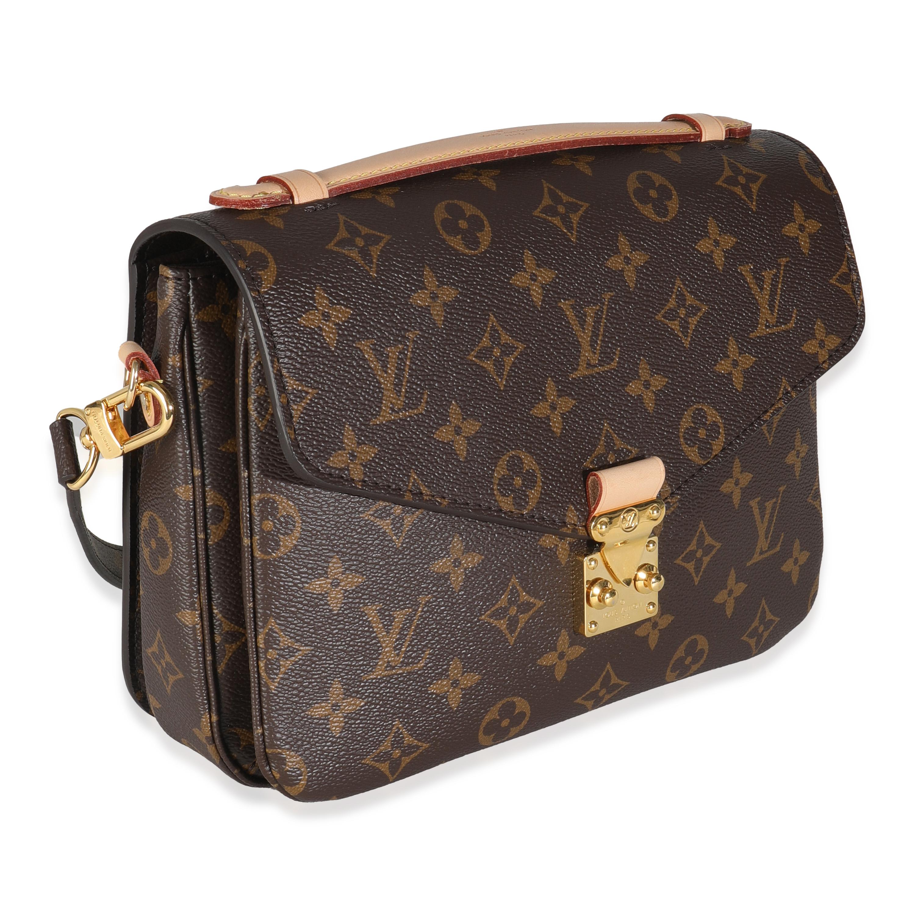 Black Louis Vuitton Monogram Canvas Pochette Metis