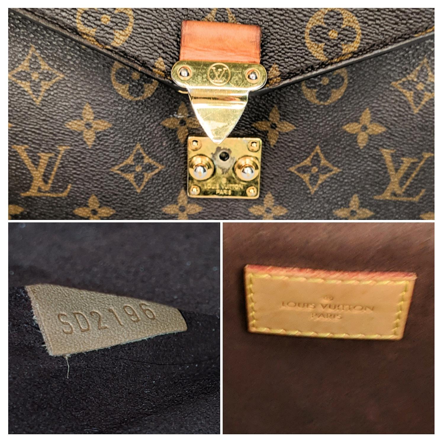 Women's Louis Vuitton Monogram Canvas Pochette Metis Handbag
