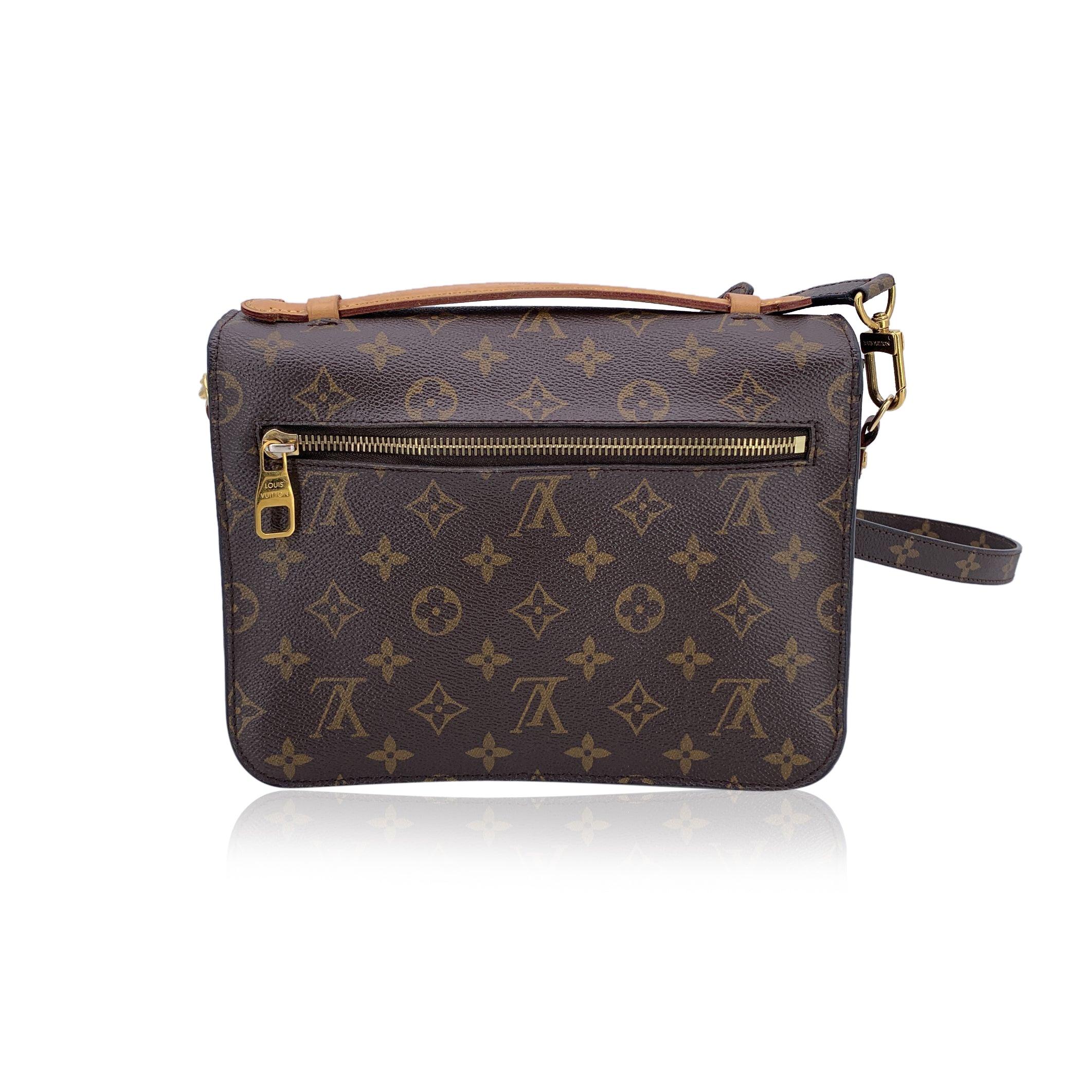 Black Louis Vuitton Monogram Canvas Pochette Metis Handbag Shoulder Bag For Sale
