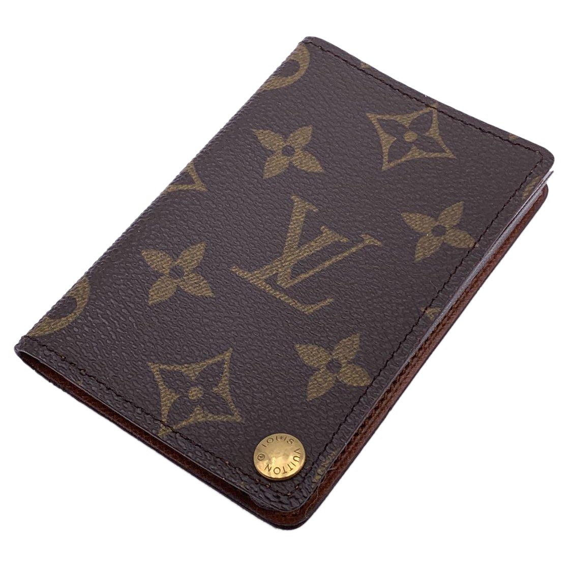 Louis Vuitton Monogram Canvas Porte Carte Pression Card Case Holder