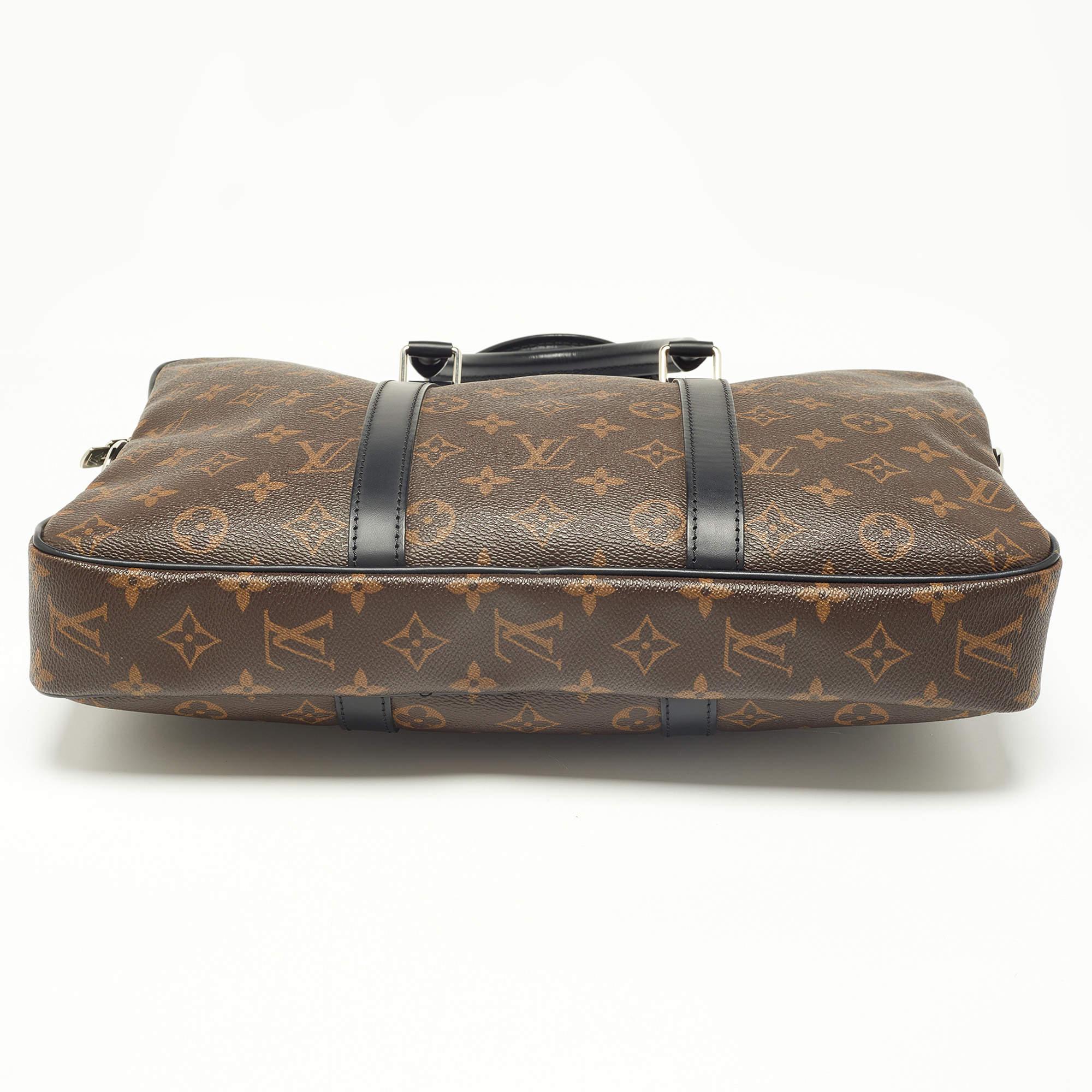 Men's Louis Vuitton Monogram Canvas Porte Documents Voyage PM Bag