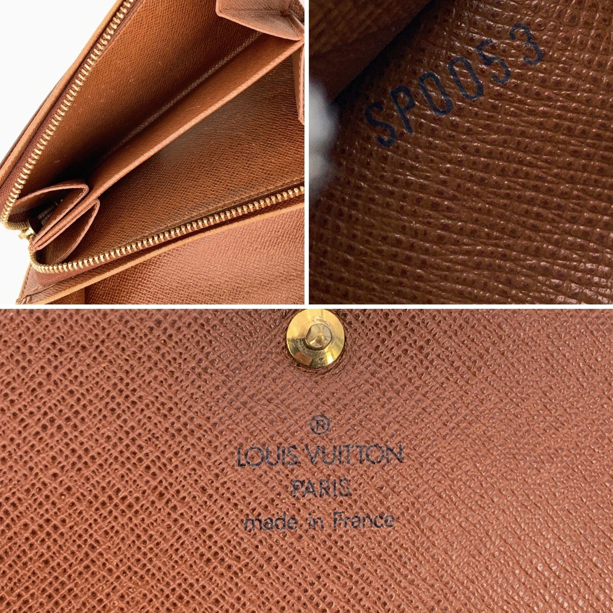 Porte-monnaie Tresor Louis Vuitton Monogram Canvas Porte Monnaie Pour femmes en vente