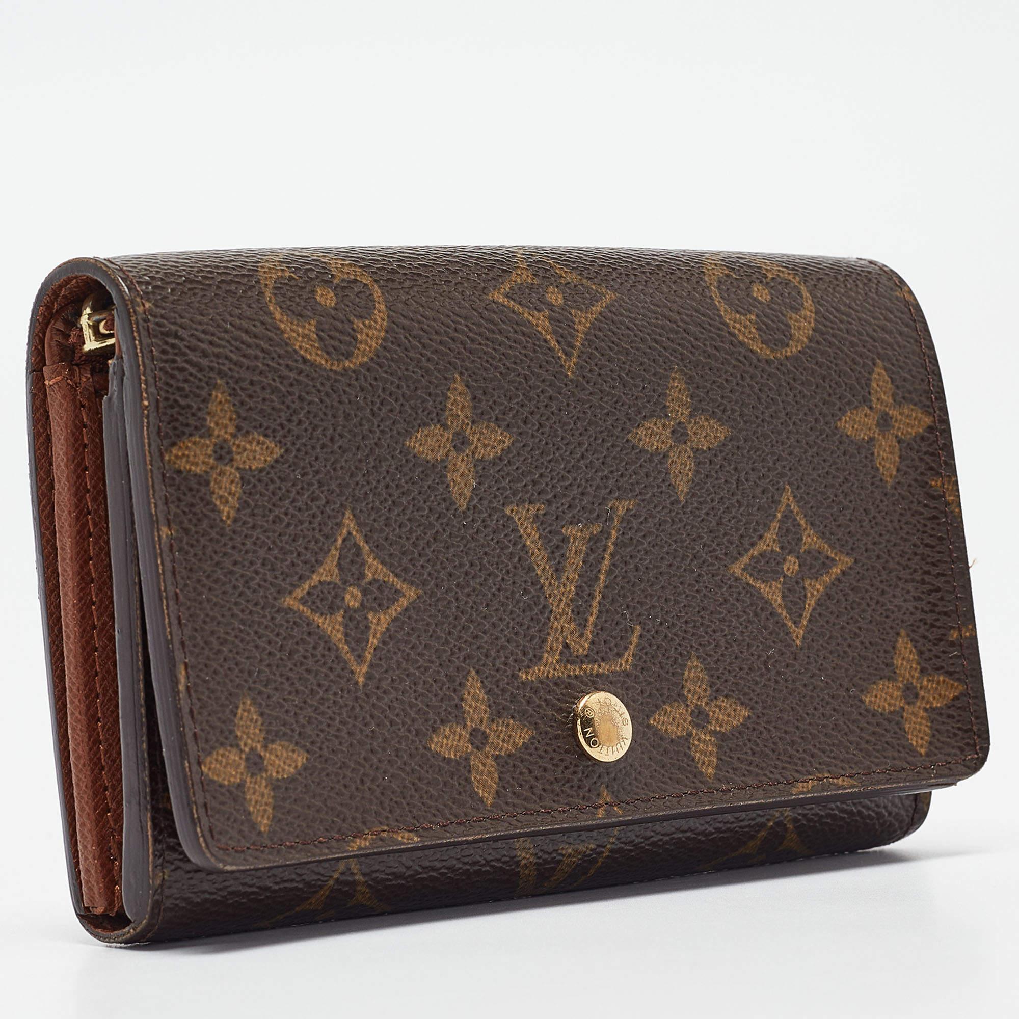 Louis Vuitton Monogram Canvas Porte-Monnaie Tresor Wallet 2