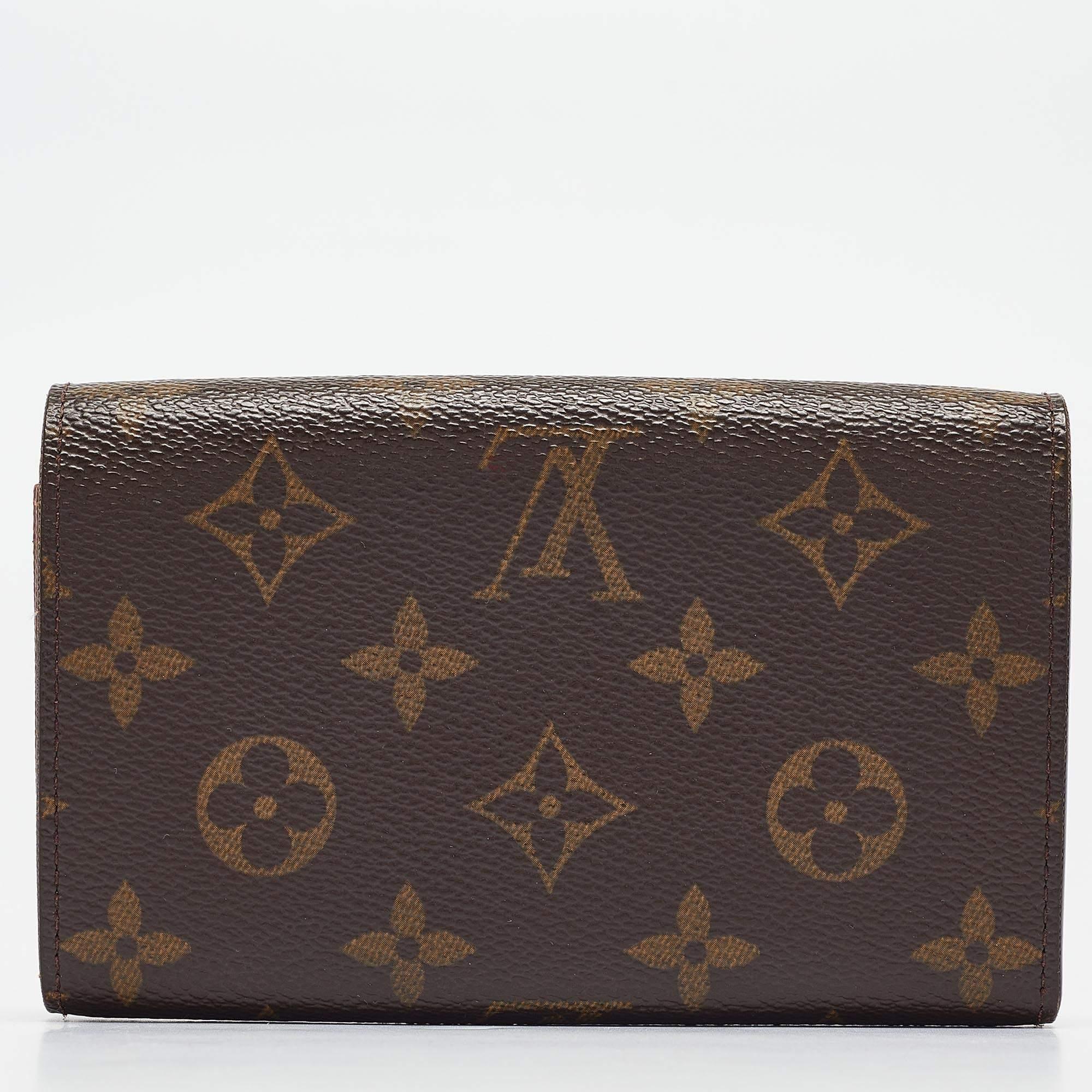Louis Vuitton Monogram Canvas Porte-Monnaie Tresor Wallet 3