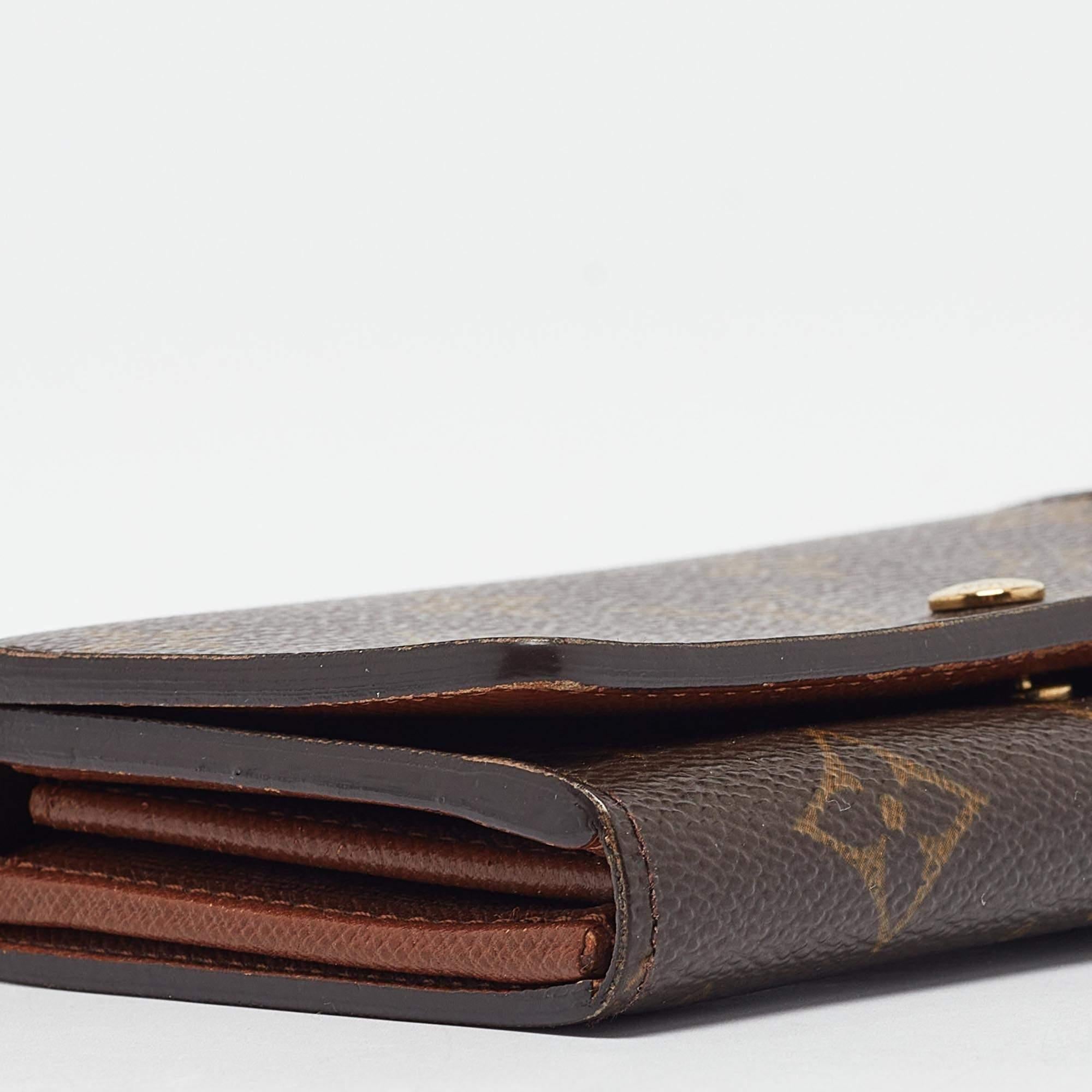 Louis Vuitton Monogram Canvas Porte-Monnaie Tresor Wallet 4