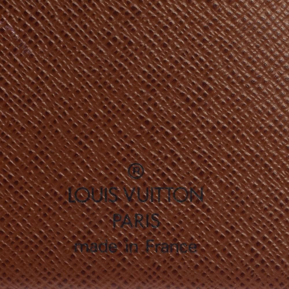 Monogramm Porte-Papier-Brieftasche von Louis Vuitton mit Reißverschluss aus Segeltuch 5