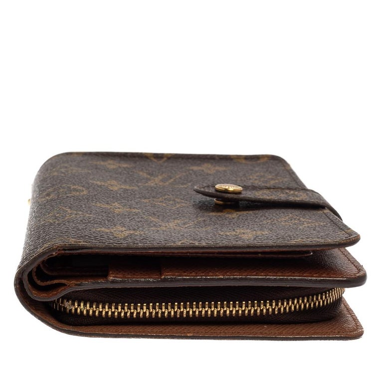 Louis Vuitton monogram porte papier zipper wallet – My